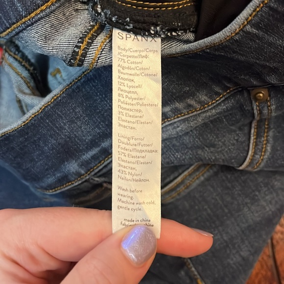 Spanx dark wash skinny jeans - Picture 4 of 4